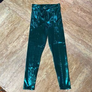 Blackmilk Woman’s Sparkle Teal Leggings Pants. Size M. NWT